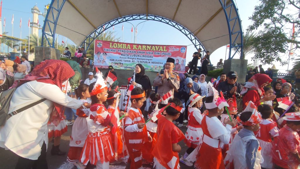 AKBP Indra Arya Yudha Resmi Lepas Peserta Karnaval Tingkat TK Dan Paud Sekota Lubuk Linggau