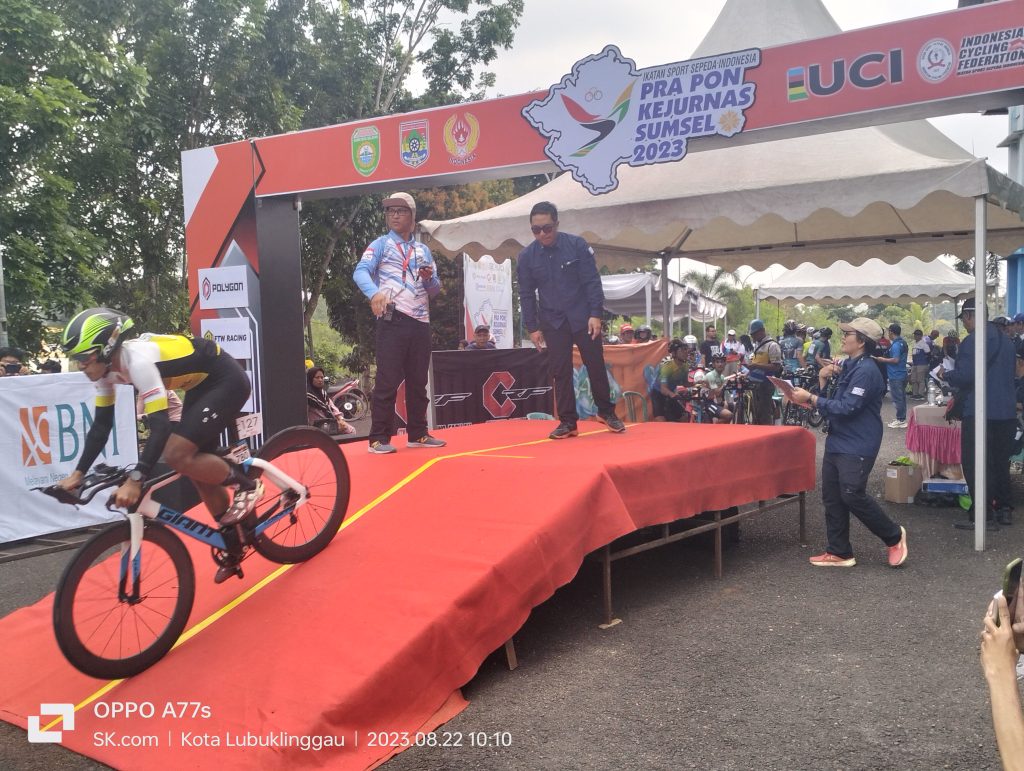 Perlombaan Di Season Kedua Kualifikasi PON XXI dan Kejurnas Sumsel 2023 Putra ITT 18 Km (1 lap) yakni kategori Man Under, Man Junior, dan Man Youth.