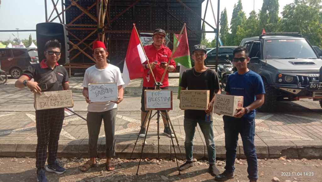 Peduli Palestina Gabungan Jurnalis Musi Rawas Lakukan Aksi Galang Dana